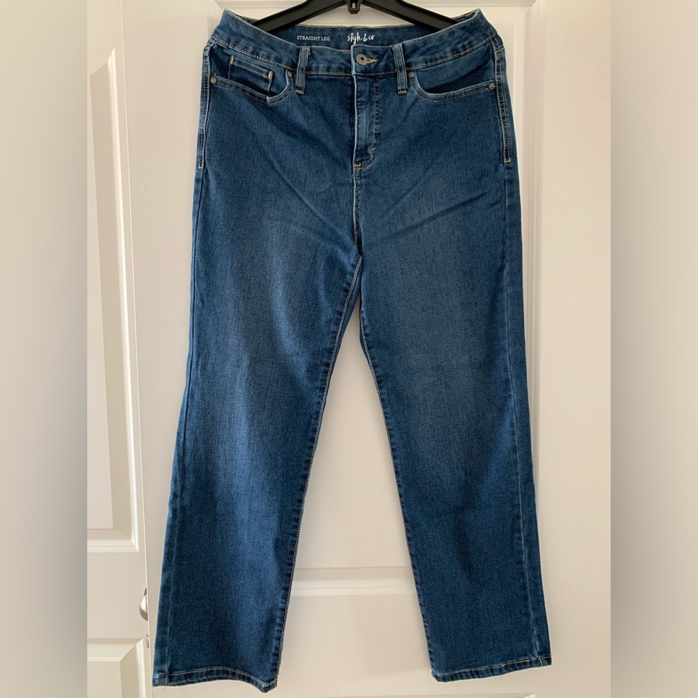 Style & Co. Dark Blue Straight Leg Jeans